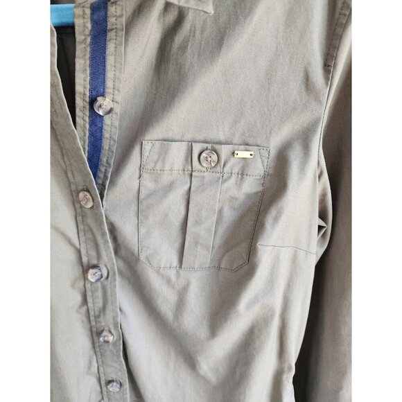 Tommy Hilfiger Women's Cotton/Tencel  Long Sleeve Button Front Shirt Dress SZ Me - Picture 6 of 8